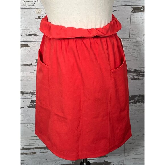 LULULEMON Trip Taker Skirt Paper Bag Waist Carnation Red Sz 2 NWT W8ABAS - Picture 3 of 7